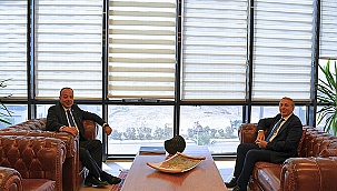 EMNİYET MÜDÜRÜ KENAN KURT BAŞKAN SEMİZOĞLU'NA VEDA ZİYARETİNDE BULUNDU