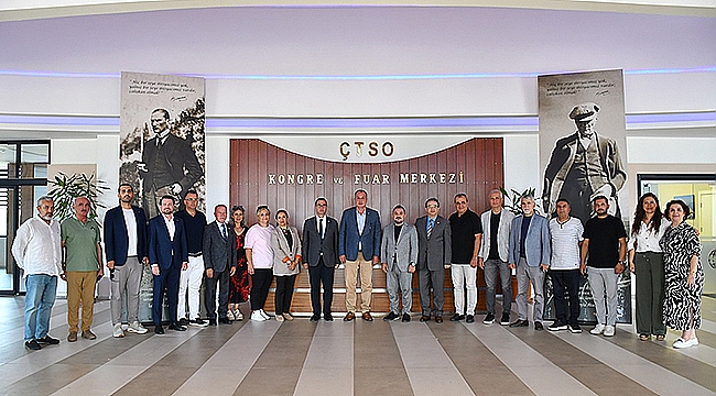  İYİ PARTİ ÇANAKKALE MİLLETVEKİLİ RIDVAN UZ'DAN, ÇTSO ZİYARETİ