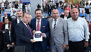 TOBB BAŞKANI RİFAT HİSARCIKLIOĞLU'NA BİGA FUARI DAVETİ