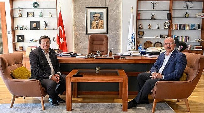 VALİ TORAMAN'DAN BAŞKAN ERKEK'E ZİYARET