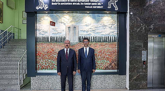 VALİ TORAMAN'DAN ÇOMÜ REKTÖRÜ ERENOĞLU'NA ZİYARET