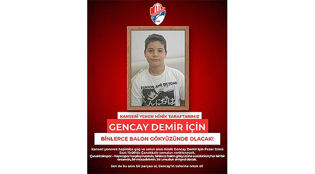 BALONLAR MİNİK TARAFTARIMIZ İÇİN UÇACAK!