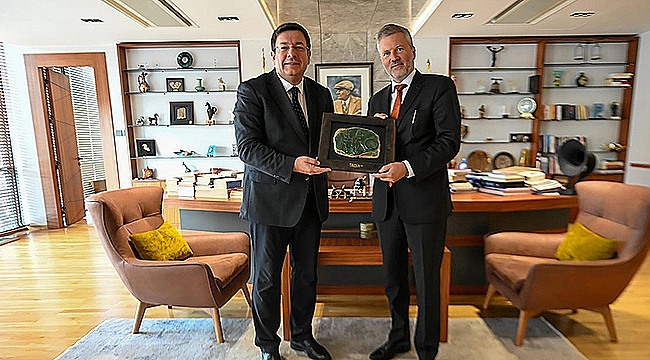 BÜYÜKELÇİ GAARDER'DAN BAŞKAN ERKEK'E ZİYARET