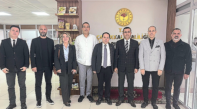 ÇASİAD YÖNETİMİ, İL TARIM VE ORMAN MÜDÜRÜ ERGÜN DEMİRHAN'I ZİYARET ETTİ