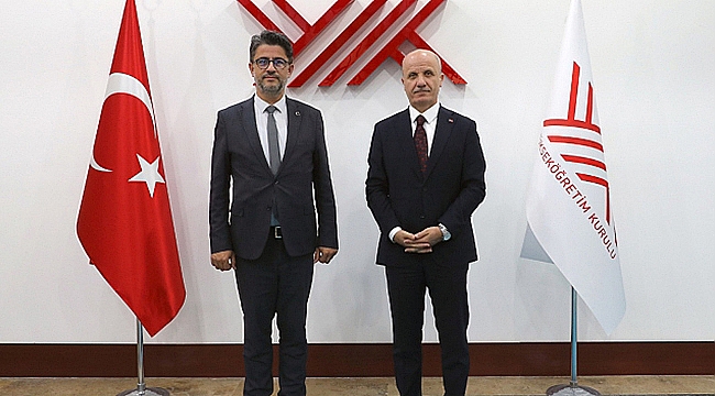 CÜNEYT ERENOĞLU'NDAN YÖK BAŞKANI PROF. DR. EROL ÖZVAR'A ZİYARET