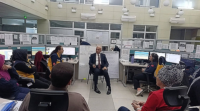 İL SAĞLIK MÜDÜRÜ DR. HAKAN GÖRGÜLÜ'DEN 112 ACİL ÇAĞRI MERKEZİ'NE ZİYARET