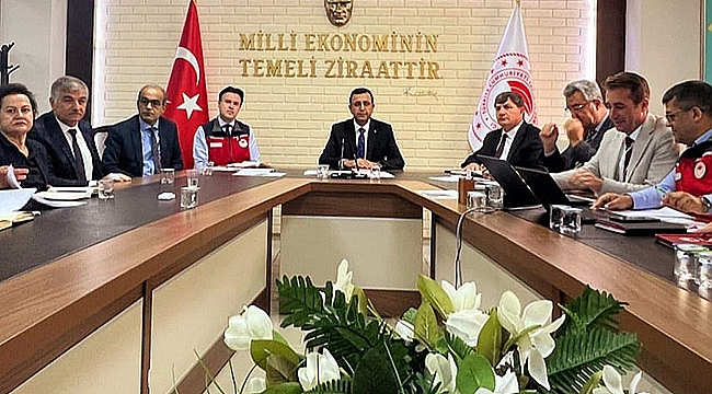 İL TARIM VE ORMAN MÜDÜRLÜĞÜNDE DEĞERLENDİRME TOPLANTISI YAPILDI