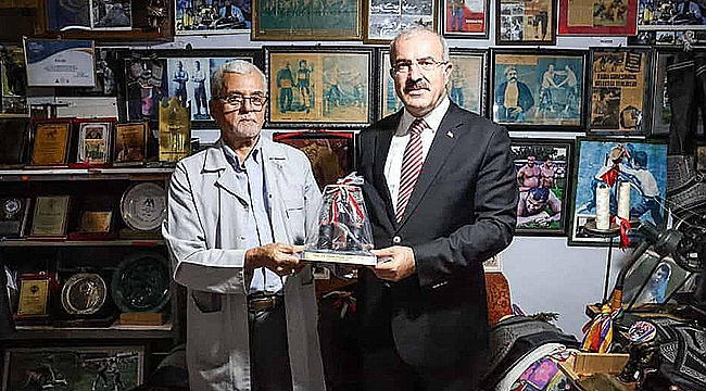 KISPET USTASI İRFAN ŞAHİN'E VALİ TORAMAN'DAN ZİYARET