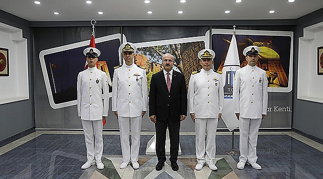 MSÜ DENİZ ASTSUBAY ÖĞRENCİLERİNDEN VALİ TORAMAN'A ZİYARET