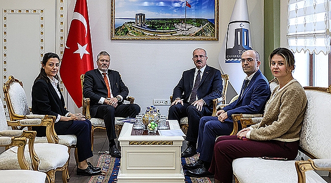 NORVEÇ KRALLIĞI ANKARA BÜYÜKELÇİSİ ANDREAS GAARDER'DEN VALİ ÖMER TORAMAN'A ZİYARET