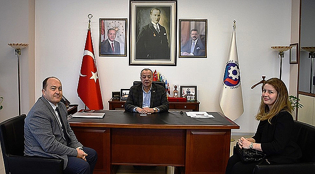 OLCAY BİLGİNER, BAŞKAN SEMİZOĞLU'NU ZİYARET ETTİ