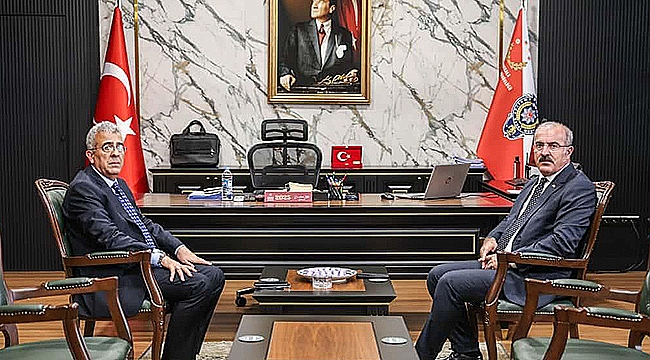 VALİ TORAMAN'DAN İL EMNİYET MÜDÜRÜ DAĞISTANLI'YA ZİYARET