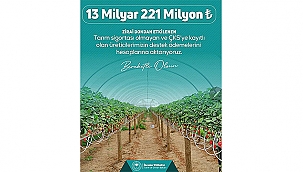 ZİRAİ DON NEDENİYLE HASAR GÖREN ÜRETİCİLERE DESTEKLEME ÖDEMESİ BAŞLADI