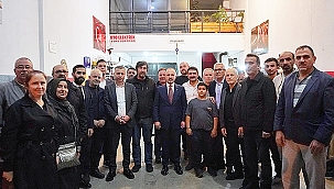 BÜLENT TURAN, ECEABAT KÜÇÜK SANAYİ SİTESİ ESNAFIYLA BİR ARAYA GELDİ