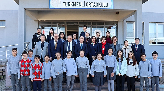 BAYRAMİÇ TÜRKMENLİ ORTAOKULUNA ZİYARET
