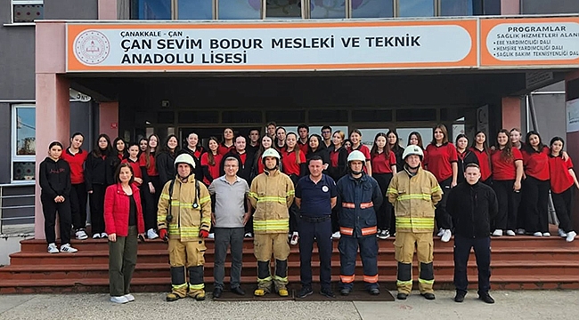ÇAN BELEDİYESİ İTFAİYESİ TOPLUM BİLİNCİ İÇİN TATBİKATLARINI SÜRDÜRÜYOR