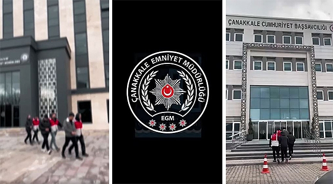 ÇANAKKALE'DE GÖÇMEN KAÇAKÇILIĞI OPERASYONU: 3 TUTUKLAMA