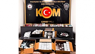 ÇANAKKALE'DE KAÇAKÇILIĞA DARBE