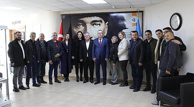 CHP EZİNE İLÇE TEŞKİLATINDAN KEPEZ BELEDİYESİ'NE ZİYARET