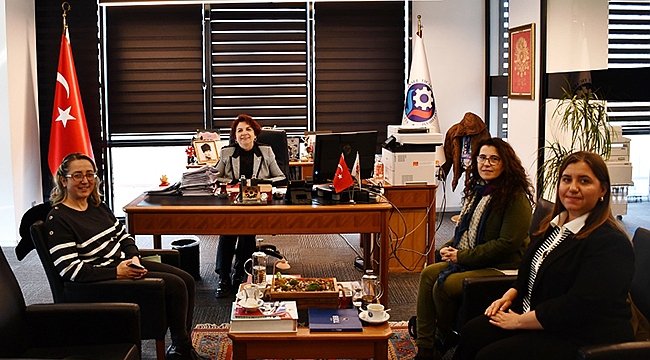 ÇOMÜ'DEN, ÇTSO GENEL SEKRETERİ SEMA SANDAL'A ZİYARET