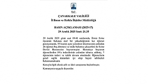 EZİNE'DE ÖĞRENCİ PANSİYONUNDA GIDA ZEHİRLENMESİ ŞÜPHESİ