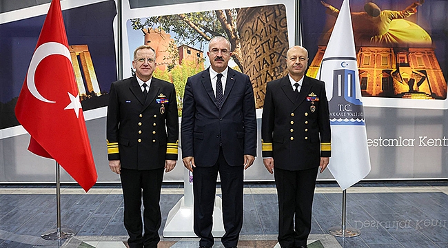 KUZEY DENİZ SAHA KOMUTANI'NDAN VALİ TORAMAN'A ZİYARET