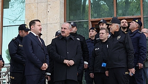 LAPSEKİ İLÇE EMNİYET MÜDÜRLÜĞÜ YENİ HİZMET BİNASI İNCELENDİ