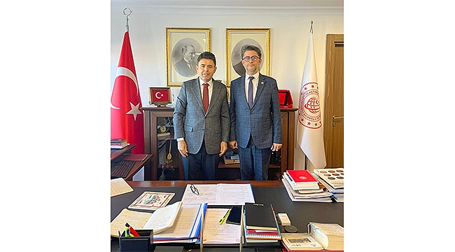 REKTÖR ERENOĞLU'NDAN ULAŞTIRMA BAKAN YARDIMCISI OSMAN BOYRAZ'A ZİYARET