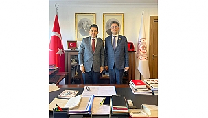 REKTÖR ERENOĞLU'NDAN ULAŞTIRMA BAKAN YARDIMCISI OSMAN BOYRAZ'A ZİYARET