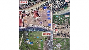 AYVACIK'TA KAÇAK YAPILARA YIKIM