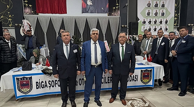 BİGA ŞOFÖRLER VE OTOMOBİLCİLER ESNAF ODASI'NDA GENEL KURUL GERÇEKLEŞTİRİLDİ