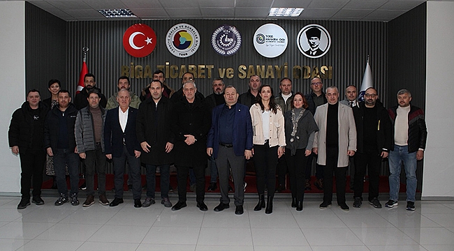 BİGA TSO'DA 2026 YILI YOL HARİTASI MASAYA YATIRILDI