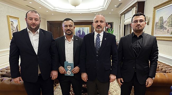 BÜLENT TURAN, HAK-İŞ VE HİZMET-İŞ YÖNETİCİLERİNİ KABUL ETTİ