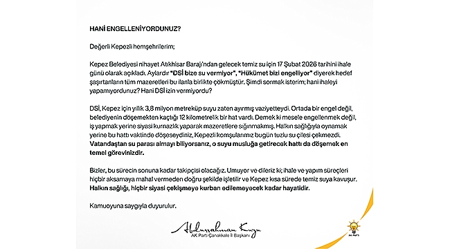 "HANİ ENGELLENİYORDUNUZ?"