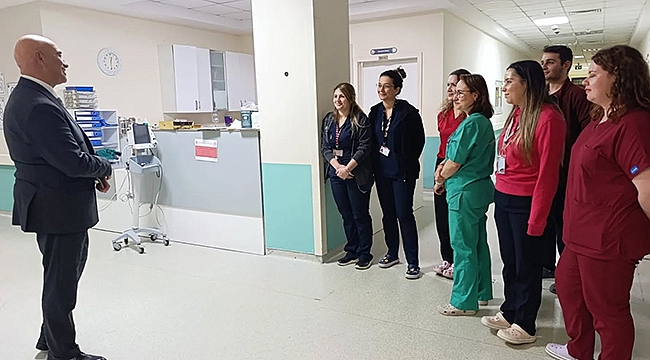 İL SAĞLIK MÜDÜRÜ GÖRGÜLÜ'DEN ACİL SERVİSE YENİ YIL ZİYARETİ