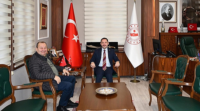 ŞADAN DOĞAN'DAN KAYMAKAM KAYABAŞI'NA ZİYARET