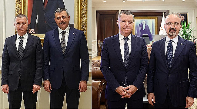 BAŞKAN KUZU'DAN İÇİŞLERİ BAKANI MUSTAFA ÇİFTÇİ'YE ZİYARET