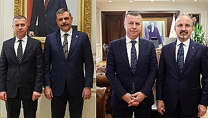 BAŞKAN KUZU'DAN İÇİŞLERİ BAKANI MUSTAFA ÇİFTÇİ'YE ZİYARET