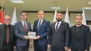 REKTÖR ERENOĞLU, İMEAK DENİZ TİCARET ODASI'NI ZİYARET ETTİ