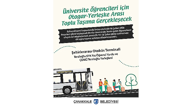 ÜNİVERSİTE ÖĞRENCİLERİ İÇİN OTOGAR-YERLEŞKE ARASI TOPLU TAŞIMA GERÇEKLEŞECEK