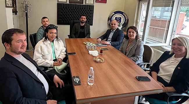 CHP MERKEZ İLÇE BAŞKANLIĞI'NDAN İNŞAAT MÜHENDİSLERİ ODASI'NA ZİYARET