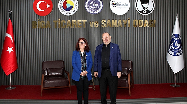 ÇOMÜ BİGA İİBF DEKANI'NDAN BİGA TSO'YA ZİYARET