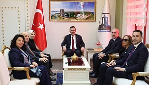 CUMHURBAŞKANI YARDIMCISI YILMAZ'DAN VALİLİĞE ZİYARET
