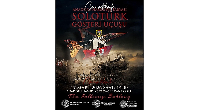 SOLOTÜRK ÇANAKKALE SEMALARINDA GÖSTERİ UÇUŞU YAPACAK
