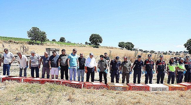 ÇANAKKALE'DE DOĞAYA 1.000 KINALI KEKLİK SALINDI
