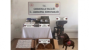 LAPSEKİ'DE KAÇAK TÜTÜN OPERASYONU: BİNLERCE MAKARON ELE GEÇİRİLDİ