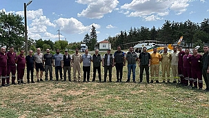 BÖLGE MÜDÜRÜ DEMİRCİ'DEN YANGIN EKİPLERİNE MORAL ZİYARETİ