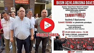 CHP ÇANAKKALE İL ÖRGÜTÜ'NDEN GÖREVDEN ALMA KARARINA TEPKİ