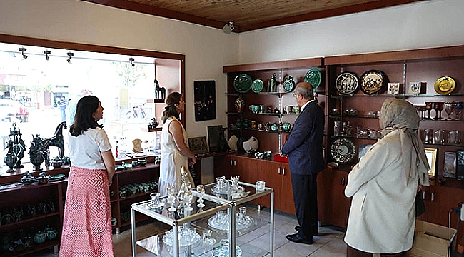 VALİ TORAMAN'DAN ÇANAKKALE STORE VE DÖSİM'E ZİYARET