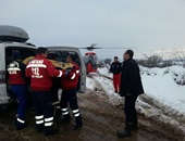 Karayoluyla Ulaşılamayan Hasta Helikopterle Taşındı